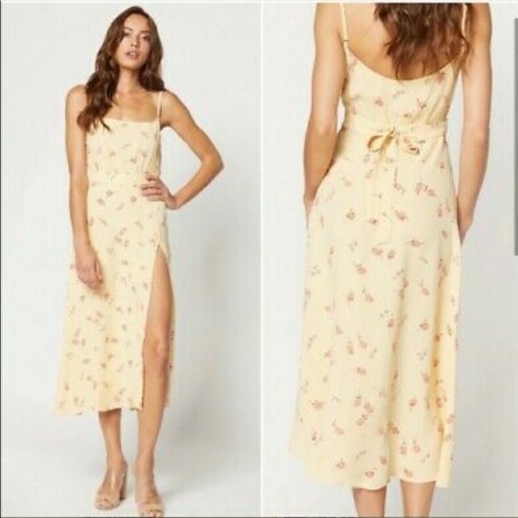 Flynn Skye Dresses & Skirts - Flynn Skye yellow floral dress